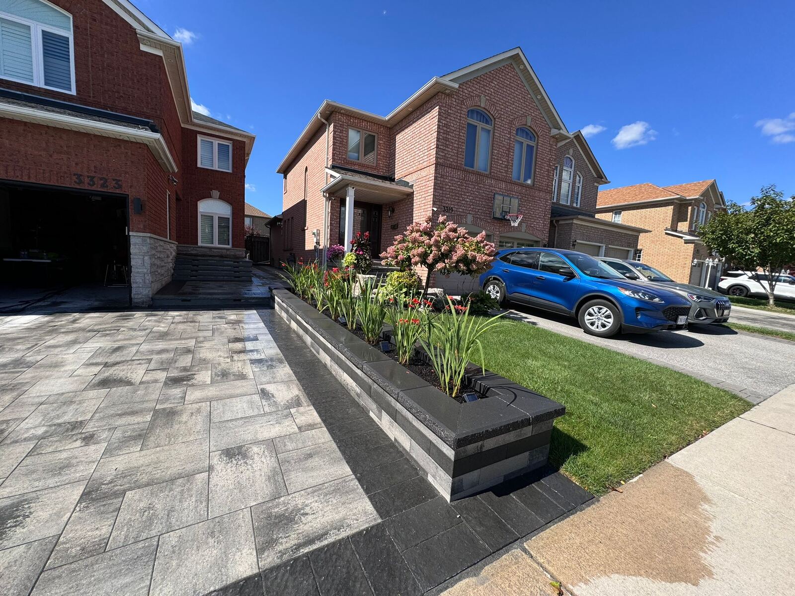 Premium stone driveway and landscaping